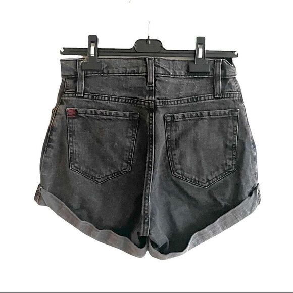 BDG Urban Outfitters Washed Black Mom High-Rise Denim Shorts 27 - Picture 3 of 13
